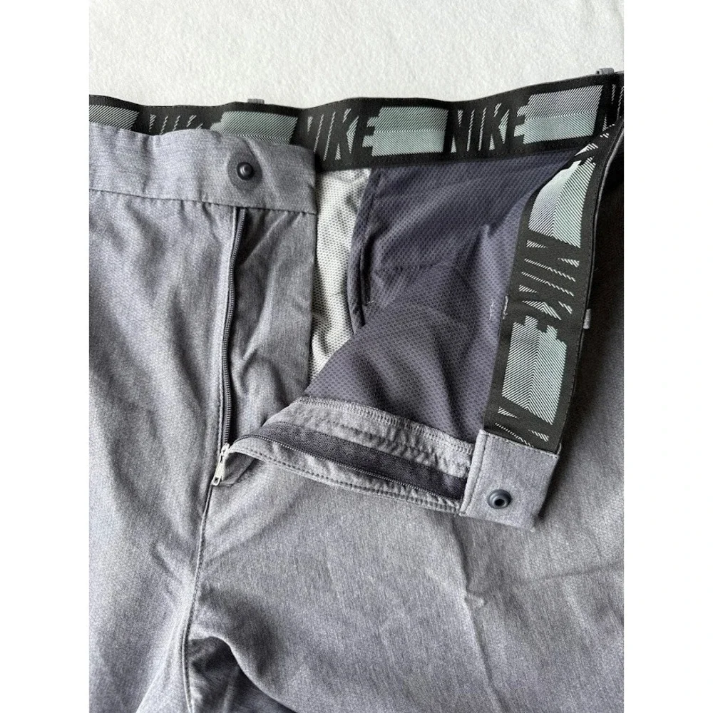 Nike  Golf Shorts Men 42 Gray Stretch Flat Front Performance Outdoor Lightweight
